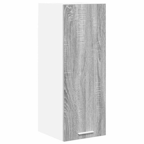vidaXL Hanging Cabinet Riga Grey Sonoma and White 30 x 31 x 80 cm