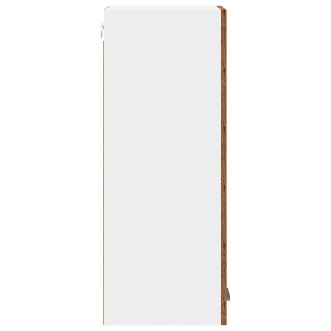 vidaXL Hanging Cabinet Riga Old Wood and White 30 x 31 x 80 cm