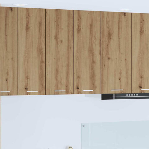 vidaXL Hanging Cabinet Riga Artisan Oak and White 30 x 31 x 80 cm