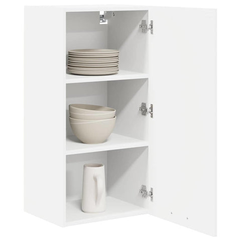 vidaXL Hanging Cabinet Riga White 40 x 31 x 80 cm Engineered Wood