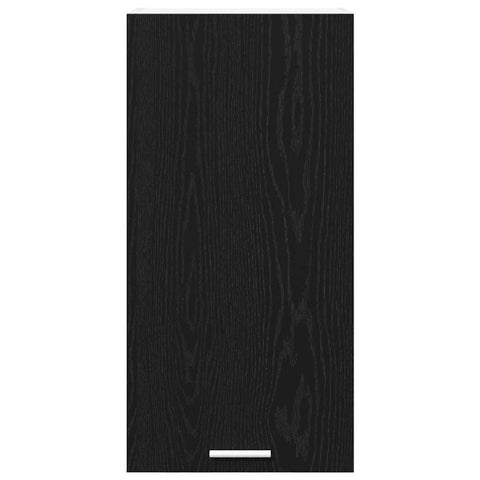 vidaXL Hanging Cabinet Riga Black Oak and White 40 x 31 x 80 cm