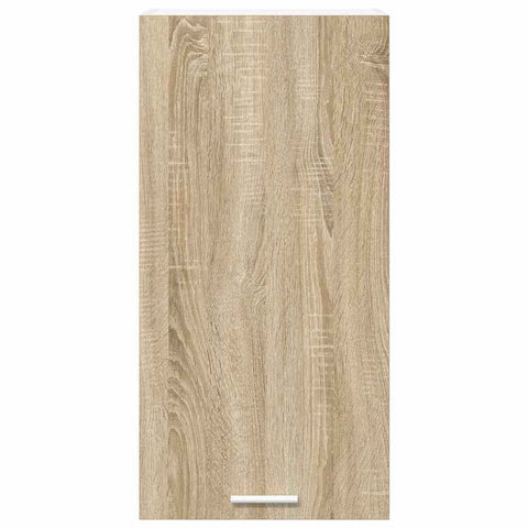 vidaXL Hanging Cabinet Riga Sonoma Oak and White 40 x 31 x 80 cm