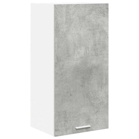 vidaXL Hanging Cabinet Riga Concrete Grey and White 40 x 31 x 80 cm