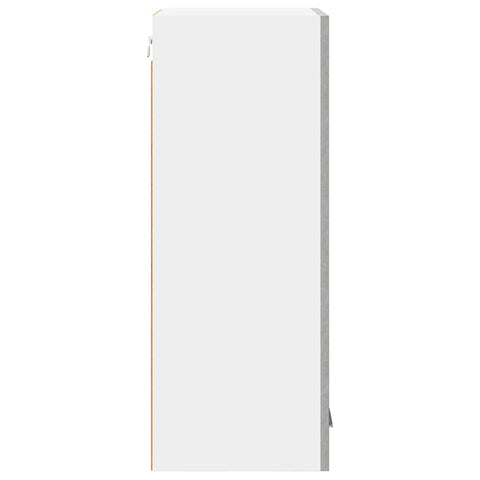 vidaXL Hanging Cabinet Riga Concrete Grey and White 40 x 31 x 80 cm