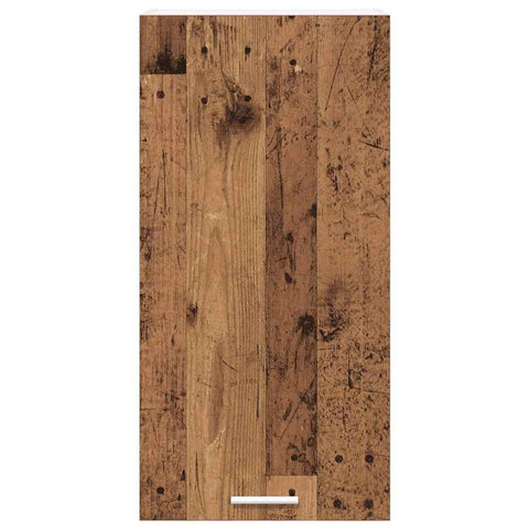 vidaXL Hanging Cabinet Riga Old Wood and White 40 x 31 x 80 cm