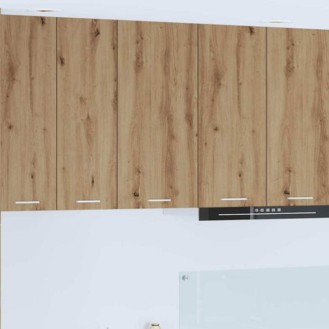 vidaXL Hanging Cabinet Riga Artisan Oak and White 40 x 31 x 80 cm