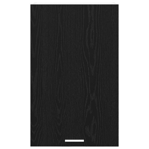 vidaXL Hanging Cabinet Riga Black Oak and White 50 x 31 x 80 cm