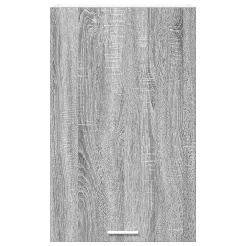 vidaXL Hanging Cabinet Riga Grey Sonoma and White 50 x 31 x 80 cm