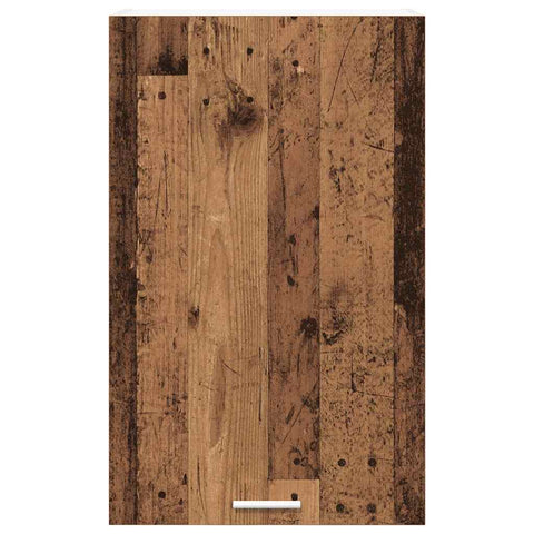 vidaXL Hanging Cabinet Riga Old Wood and White 50 x 31 x 80 cm