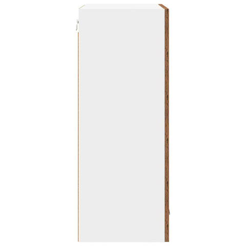 vidaXL Hanging Cabinet Riga Old Wood and White 50 x 31 x 80 cm