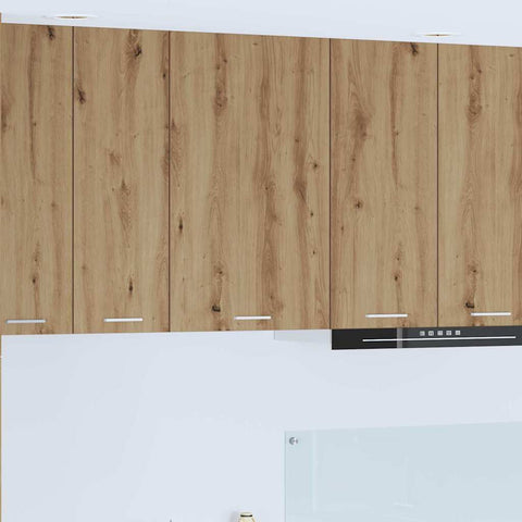 vidaXL Hanging Cabinet Riga Artisan Oak and White 50 x 31 x 80 cm