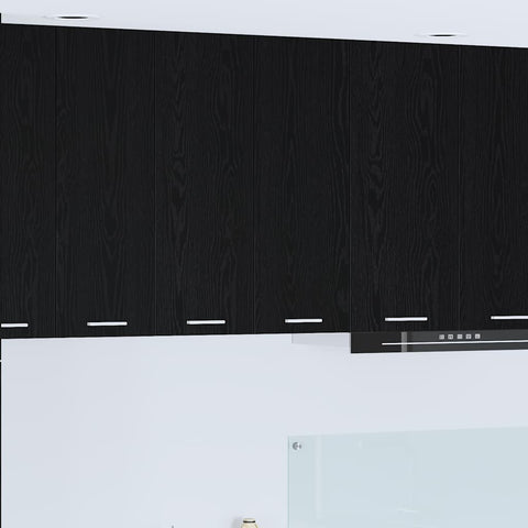 vidaXL Hanging Cabinet Riga Black Oak 60 x 31 x 80 cm Engineered Wood