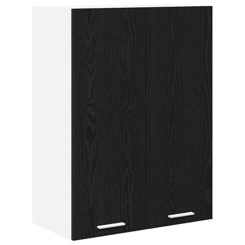 vidaXL Hanging Cabinet Riga Black Oak 60 x 31 x 80 cm Engineered Wood