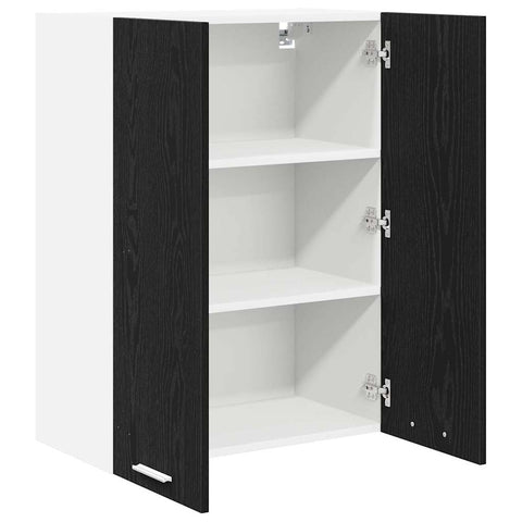 vidaXL Hanging Cabinet Riga Black Oak 60 x 31 x 80 cm Engineered Wood