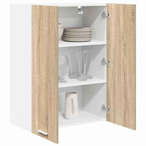 vidaXL Hanging Cabinet Riga Sonoma Oak 60 x 31 x 80 cm Engineered Wood