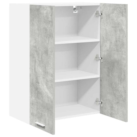 vidaXL Hanging Cabinet with Shelf Riga Concrete Grey 60 x 31 x 80 cm