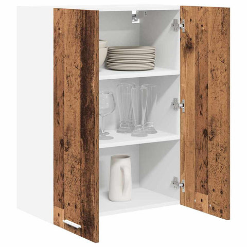 vidaXL Hanging Cabinet Riga Old Wood 60 x 31 x 80 cm Engineered Wood