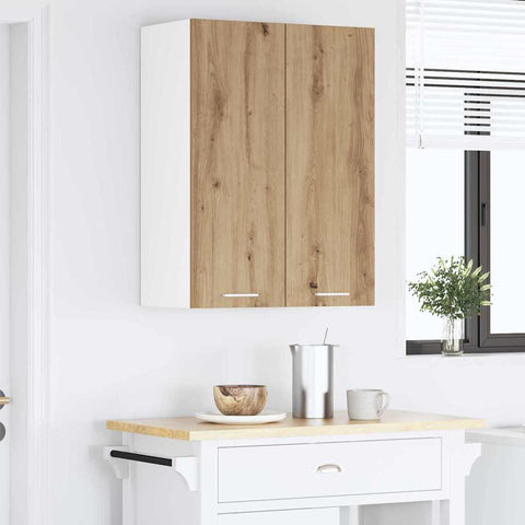 vidaXL Hanging Cabinet with Shelf Riga Artisan Oak 60 x 31 x 80 cm