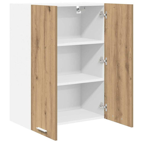 vidaXL Hanging Cabinet with Shelf Riga Artisan Oak 60 x 31 x 80 cm