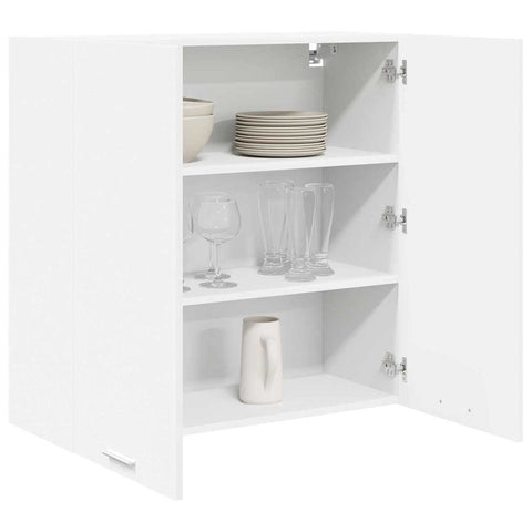 vidaXL Hanging Cabinet Riga White 80 x 31 x 80 cm Engineered Wood