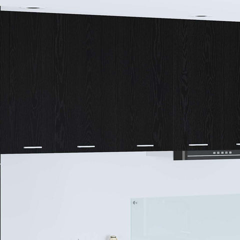 vidaXL Hanging Cabinet Riga Black Oak 80 x 31 x 80 cm Engineered Wood
