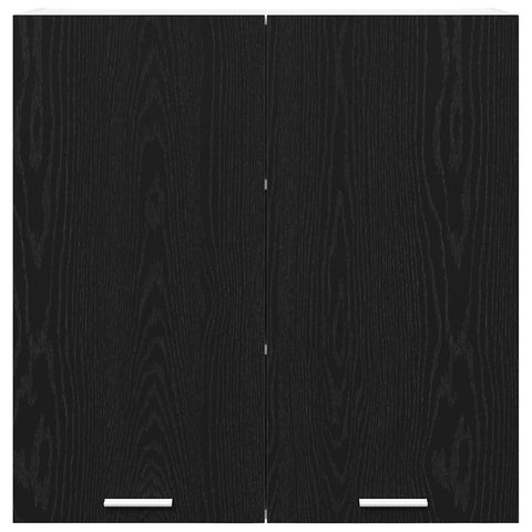 vidaXL Hanging Cabinet Riga Black Oak 80 x 31 x 80 cm Engineered Wood