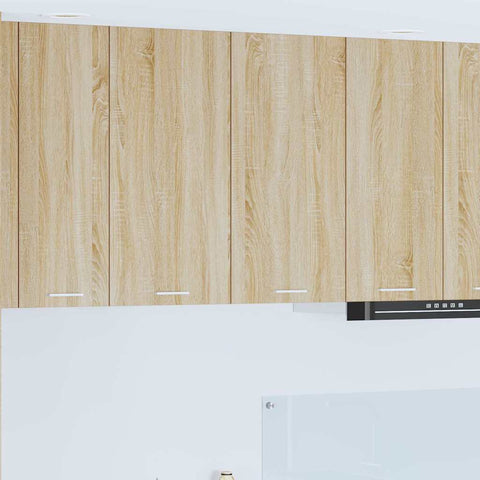 vidaXL Hanging Cabinet Riga Sonoma Oak 80 x 31 x 80 cm Engineered Wood