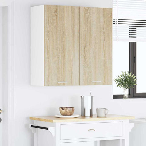 vidaXL Hanging Cabinet Riga Sonoma Oak 80 x 31 x 80 cm Engineered Wood