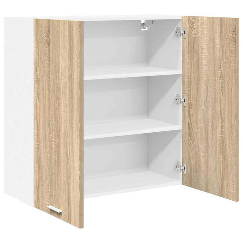 vidaXL Hanging Cabinet Riga Sonoma Oak 80 x 31 x 80 cm Engineered Wood