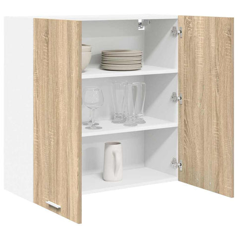 vidaXL Hanging Cabinet Riga Sonoma Oak 80 x 31 x 80 cm Engineered Wood