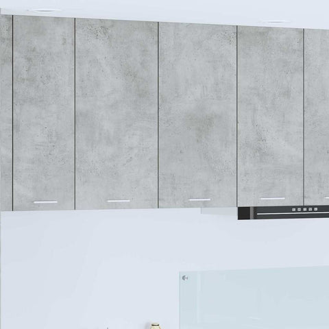 vidaXL Hanging Cabinet with Shelf Riga Concrete Grey 80 x 31 x 80 cm