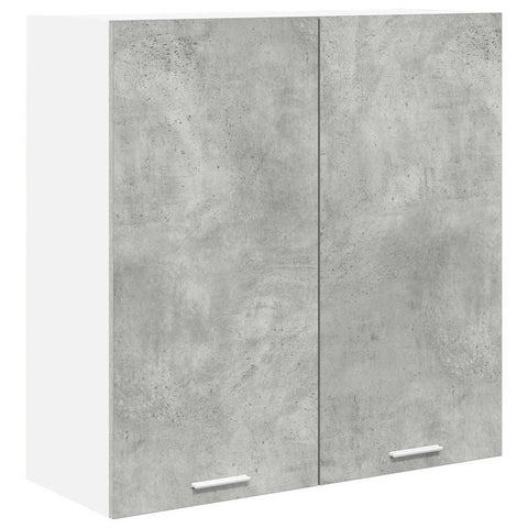 vidaXL Hanging Cabinet with Shelf Riga Concrete Grey 80 x 31 x 80 cm