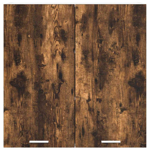 vidaXL Hanging Cabinet Riga Smoked Oak 80 x 31 x 80 cm Engineered Wood