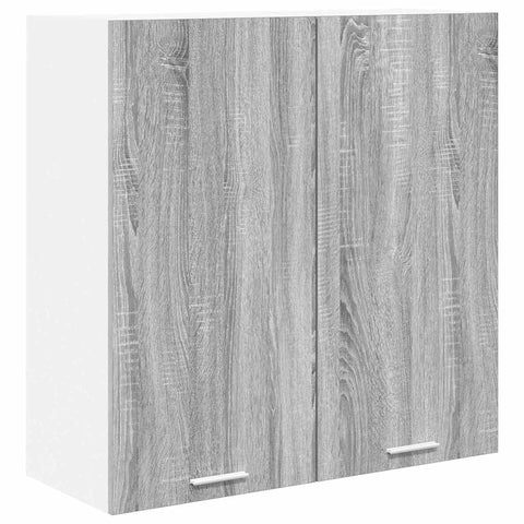 vidaXL Hanging Cabinet with Shelf Riga Grey Sonoma 80 x 31 x 80 cm