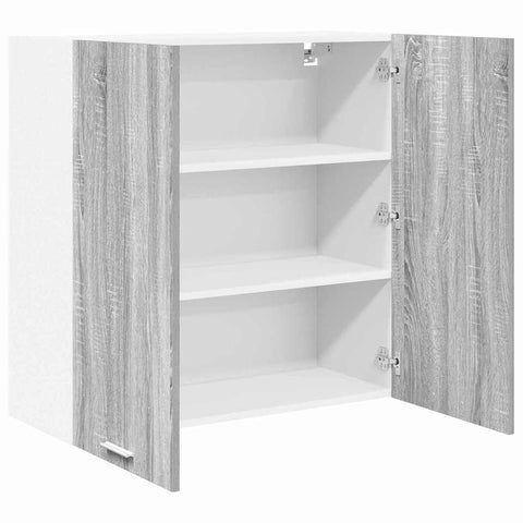 vidaXL Hanging Cabinet with Shelf Riga Grey Sonoma 80 x 31 x 80 cm