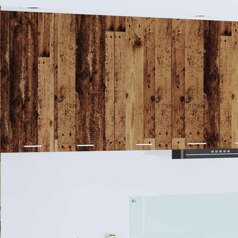 vidaXL Hanging Cabinet Riga Old Wood 80 x 31 x 80 cm Engineered Wood