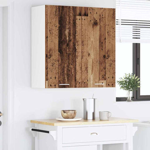 vidaXL Hanging Cabinet Riga Old Wood 80 x 31 x 80 cm Engineered Wood