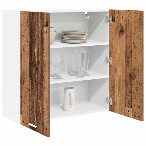 vidaXL Hanging Cabinet Riga Old Wood 80 x 31 x 80 cm Engineered Wood