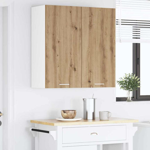 vidaXL Hanging Cabinet with Shelf Riga Artisan Oak 80 x 31 x 80 cm
