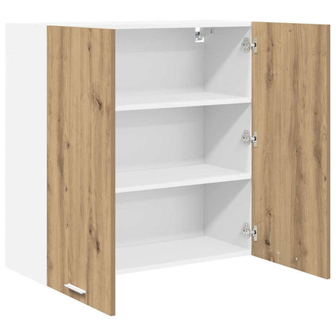 vidaXL Hanging Cabinet with Shelf Riga Artisan Oak 80 x 31 x 80 cm