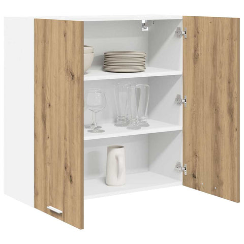 vidaXL Hanging Cabinet with Shelf Riga Artisan Oak 80 x 31 x 80 cm
