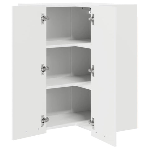 vidaXL Hanging Cabinet Riga White 57 x 57 x 80 cm Engineered Wood