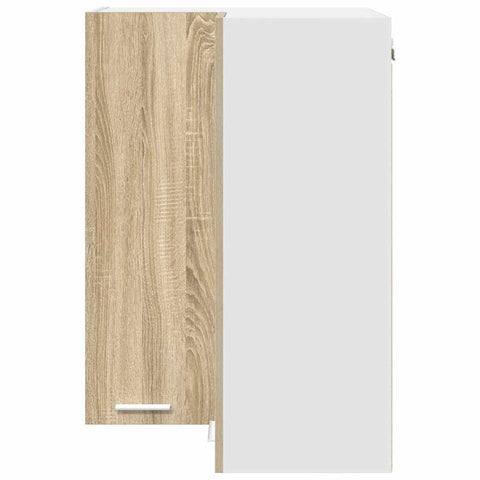 vidaXL Hanging Cabinet Riga Sonoma Oak and White 57 x 57 x 80 cm
