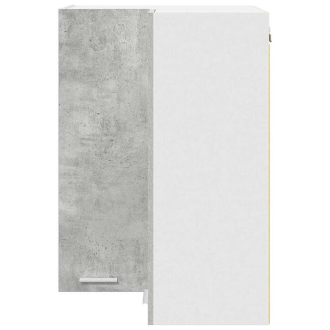 vidaXL Hanging Cabinet Riga Concrete Grey and White 57 x 57 x 80 cm