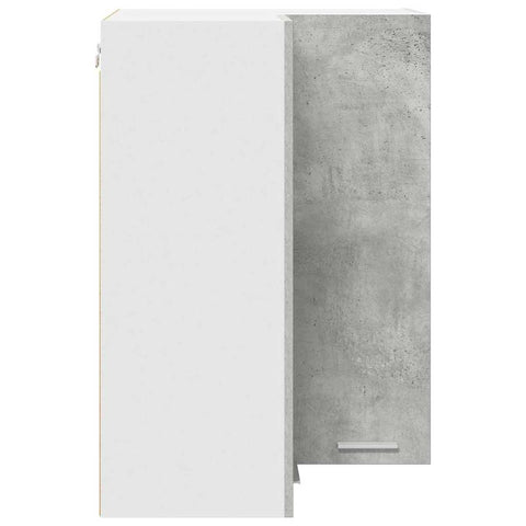 vidaXL Hanging Cabinet Riga Concrete Grey and White 57 x 57 x 80 cm