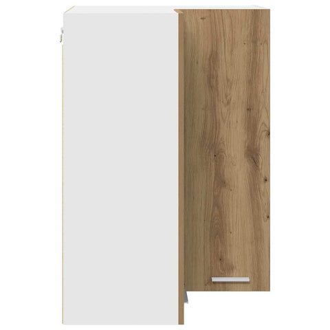 vidaXL Hanging Cabinet Riga Artisan Oak and White 57 x 57 x 80 cm