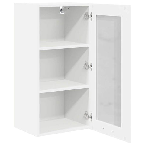 vidaXL Hanging Cabinet with Shelf Riga 2 pcs White 40 x 31 x 80 cm