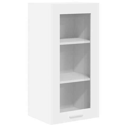 vidaXL Hanging Cabinet with Shelf Riga 2 pcs White 40 x 31 x 80 cm