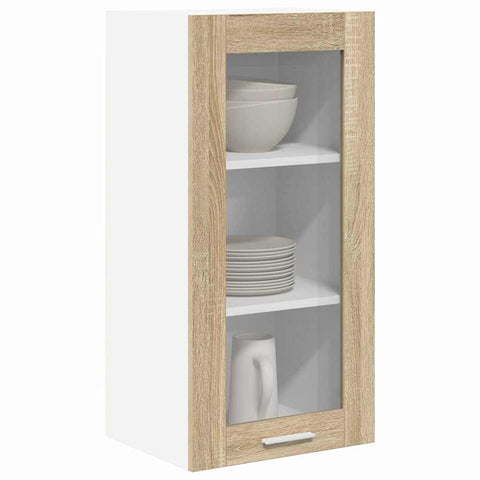 vidaXL Hanging Cabinet Riga Sonoma Oak 40 x 31 x 80 cm Engineered Wood