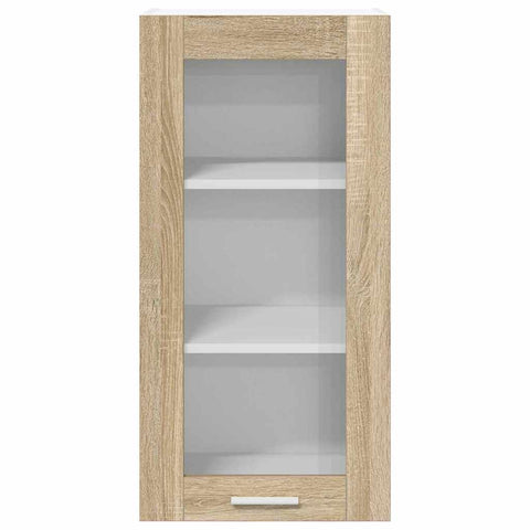 vidaXL Hanging Cabinet with Door Riga 2 pcs Sonoma Oak 40 x 31 x 80 cm
